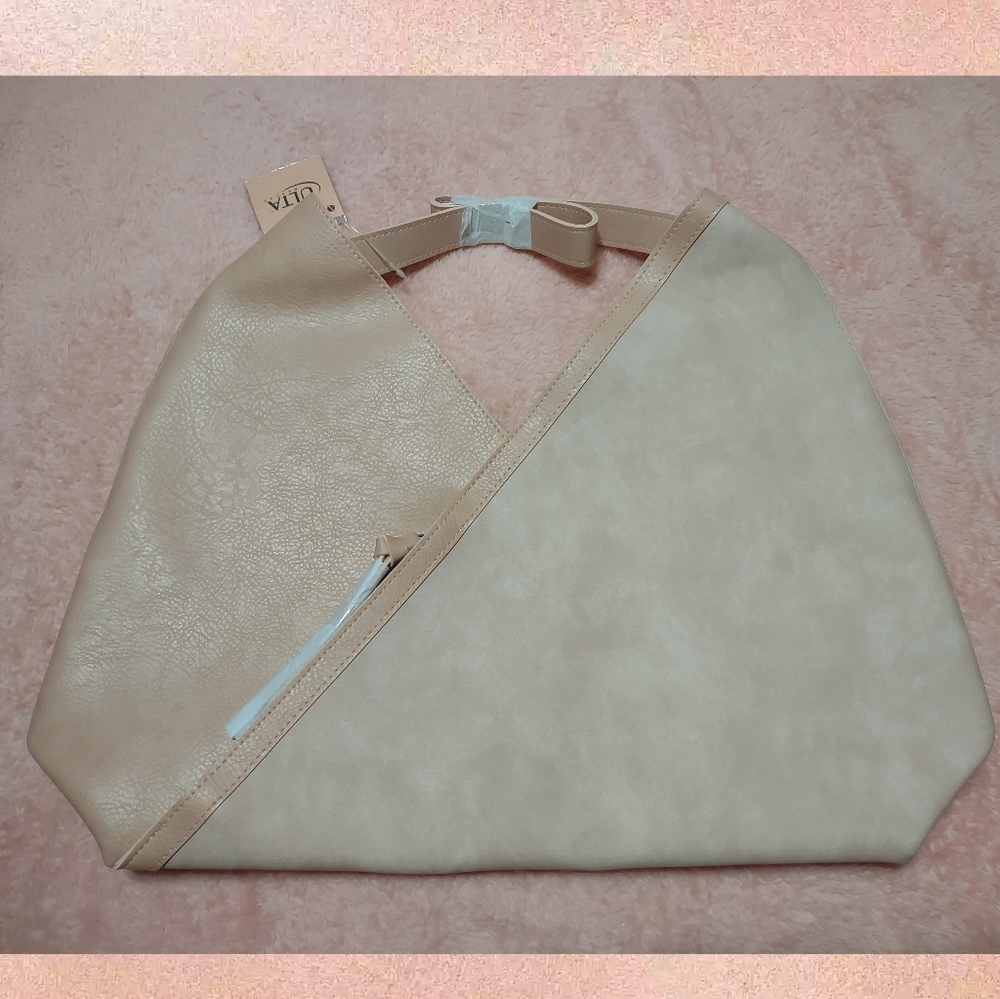 Ulta Beauty Extra Large Blush Pink Faux Leather Shoulder Bag